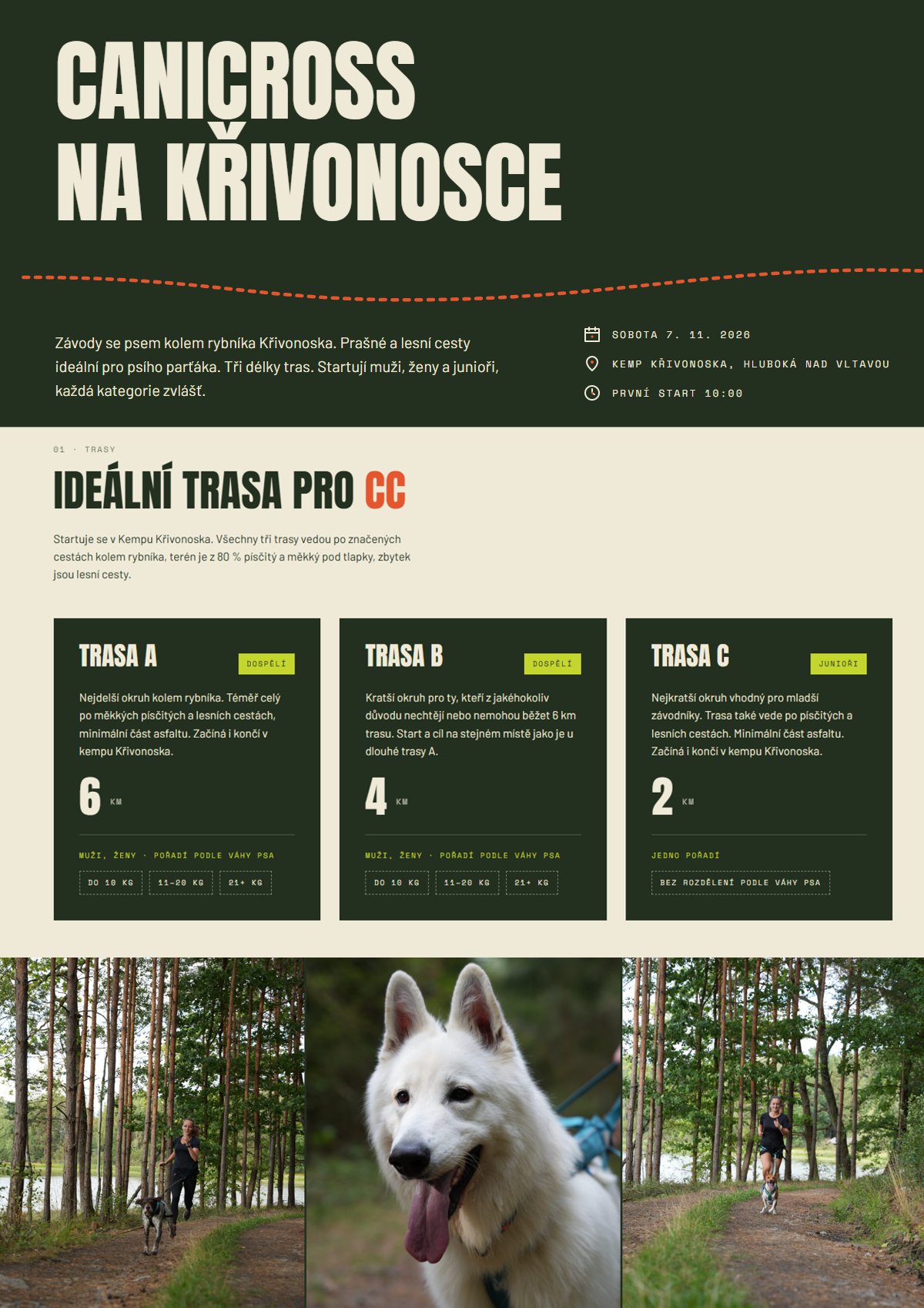 Canicross na Křivonosce 2026